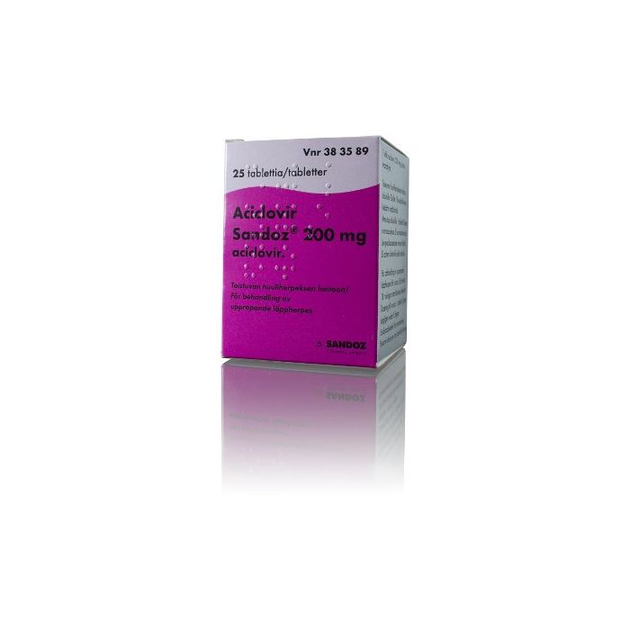 ACICLOVIR SANDOZ tabletti 200 mg 25 kpl
