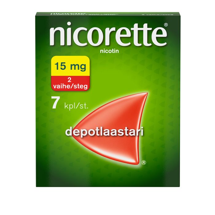 NICORETTE depotlaastari 15 mg/16 h 7 kpl kuva 8