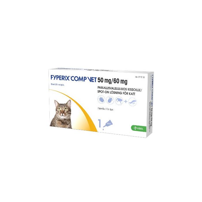 FYPERIX COMP VET paikallisvaleluliuos 50 mg/60 mg kissalle 0,5 ml kuva 2