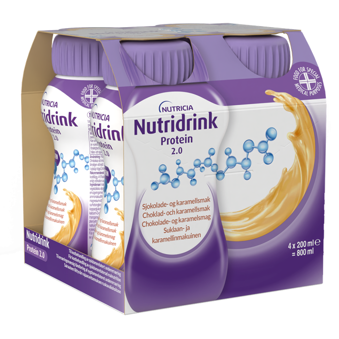 Nutridrink Protein 2.0 suklaa-karamelli 4X200 ml kuva 4