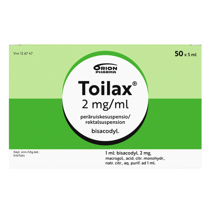 TOILAX peräruiskesuspensio 2 mg/ml 50 x 5 ml kuva 6