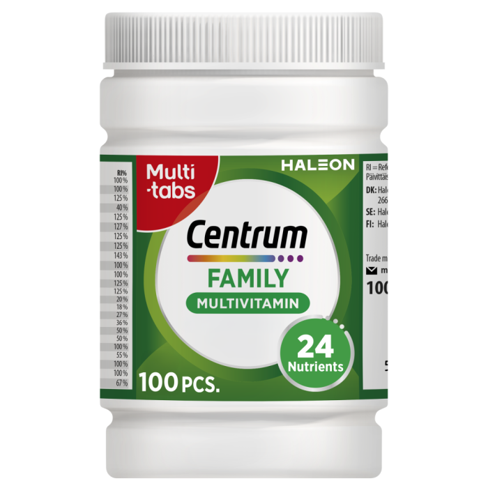 Centrum Family multivitamin 100 tabl
