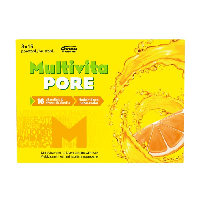 Multivita Pore monivitamiini 45 poretabl kuva 2