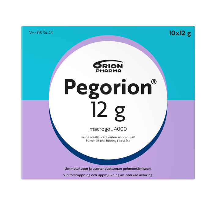 PEGORION jauhe oraaliliuosta varten, annospussi 12 g 10 x 12 g