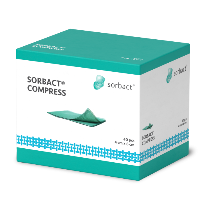 Sorbact Compress 4 cm x 6 cm 98127 3 KPL kuva 1
