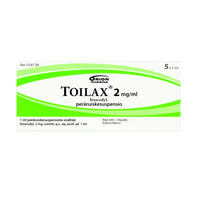 TOILAX peräruiskesuspensio 2 mg/ml 5 x 5 ml kuva 7