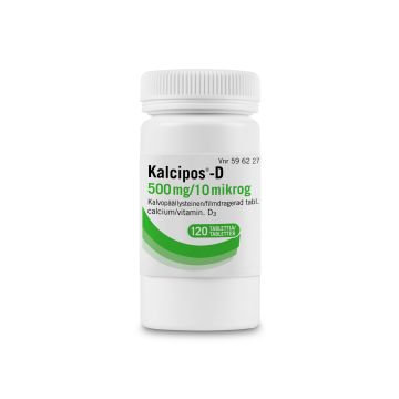 KALCIPOS-D tabletti, kalvopäällysteinen 500 mg/10 mikrog 120 kpl
