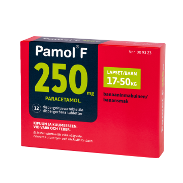 PAMOL F dispergoituva tabletti 250 mg 12 fol
